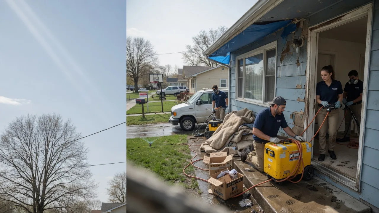 Basement Flood Cleanup in Springboro, OH near me